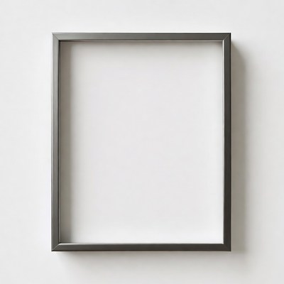 Empty Black Picture Frame