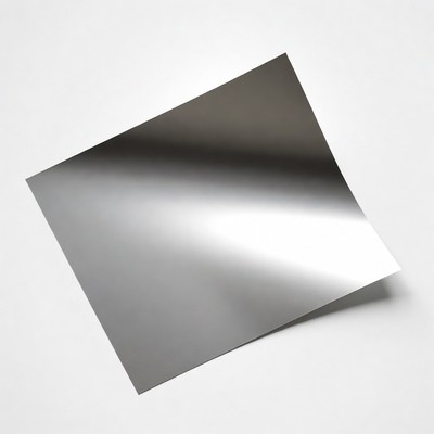 Shiny silver paper sheet
