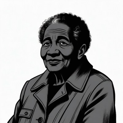 Elderly African-American woman smiling