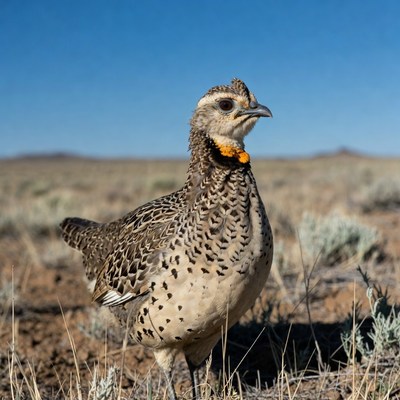 Greater Roadrunner in desert
