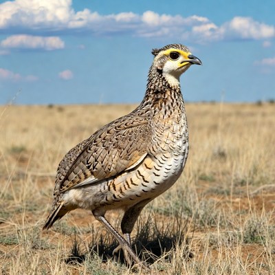 Northern Bobwhite Quail in Grassland