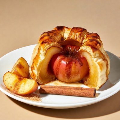 Baked Apple in Puff Pastry