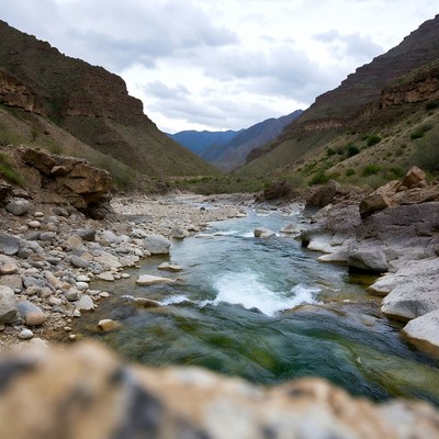 Mountain River in Deep Canyon