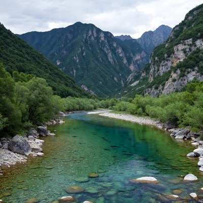Turquoise River in Green Mountain Valley