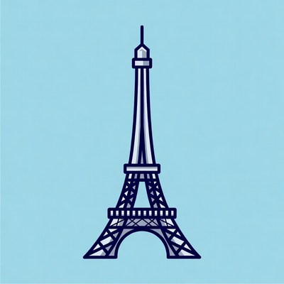 Eiffel Tower illustration
