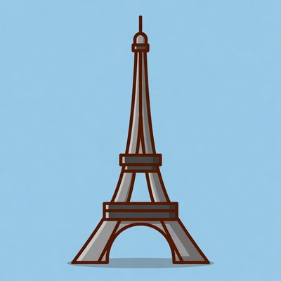 Eiffel Tower illustration