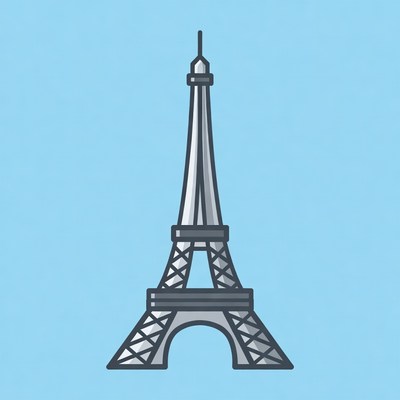 Eiffel Tower illustration