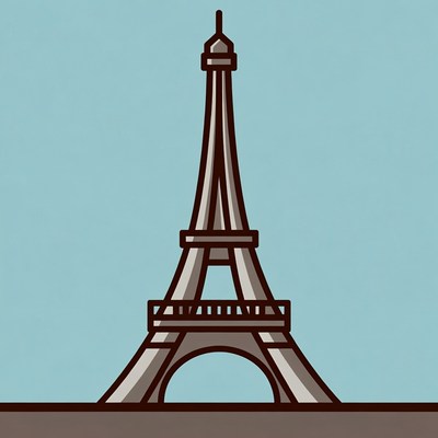 Eiffel Tower illustration