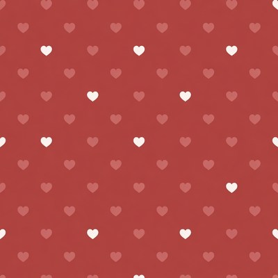 Red Heart Pattern Background
