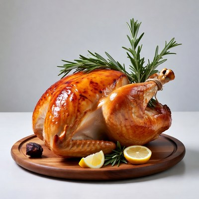 Roasted Turkey with Rosemary and Lemon