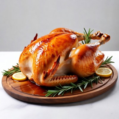 Roasted Turkey with Rosemary and Lemons