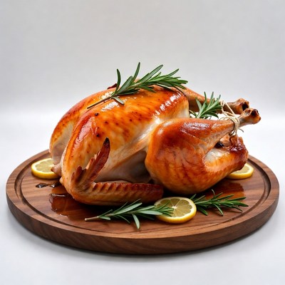 Roasted Turkey with Rosemary and Lemons