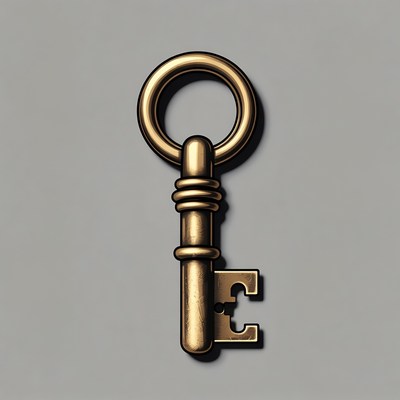 Golden Key Illustration