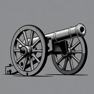 Vintage Cannon Illustration