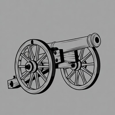 Vintage Cannon Illustration