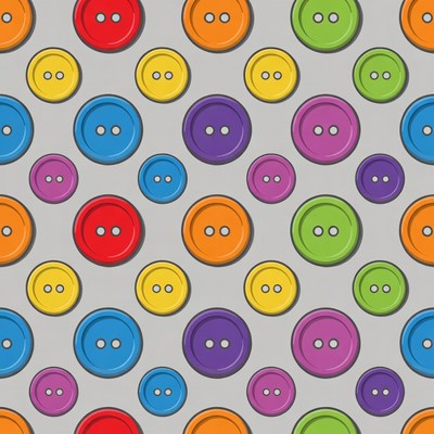 Colorful Buttons Seamless Pattern