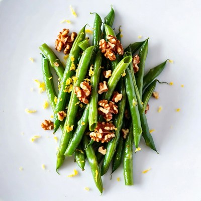 Green Beans with Walnuts and Lemon Zest