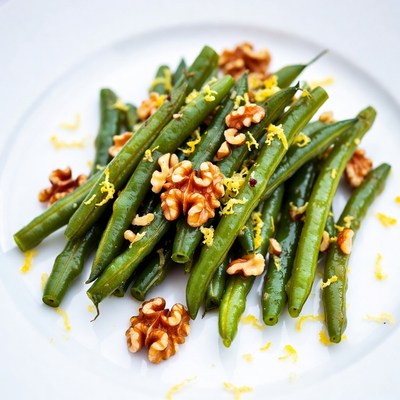 Green Beans with Walnuts and Lemon
