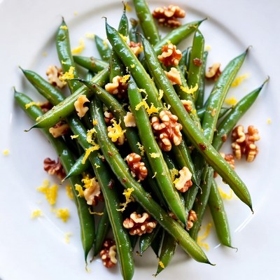 Green Beans with Walnuts and Lemon