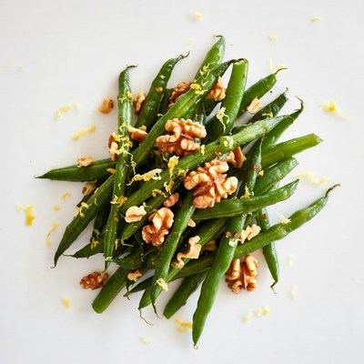 Green Beans with Walnuts and Lemon Zest