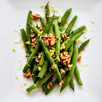 Green Beans with Walnuts and Lemon Zest