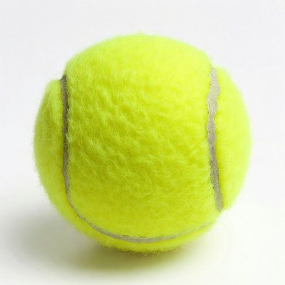 Yellow tennis ball isolated