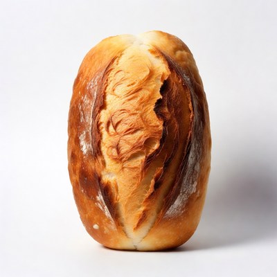 Fresh split-top bread loaf