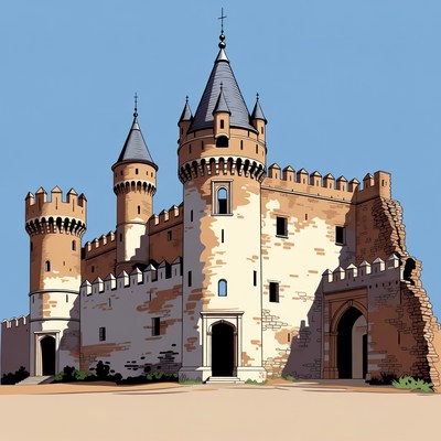 Medieval Castle Illustration