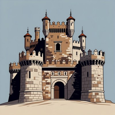 Medieval Castle Illustration