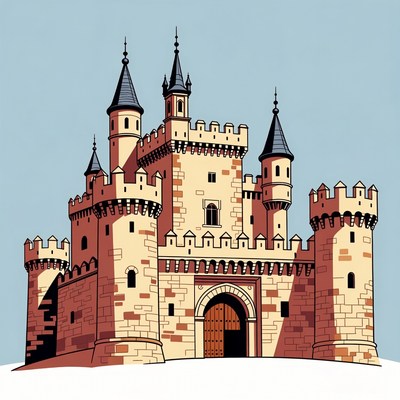 Medieval Castle Illustration
