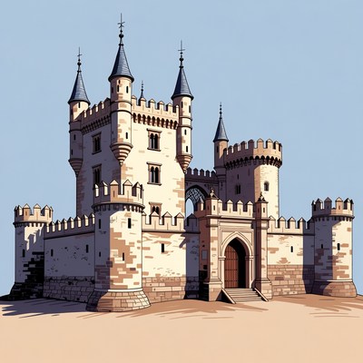 Medieval Castle Illustration