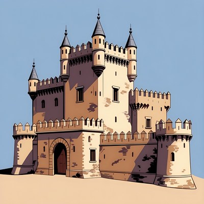 Medieval Castle Illustration