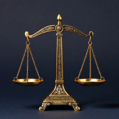 Golden Scales of Justice