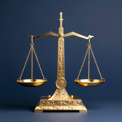 Golden Scales of Justice