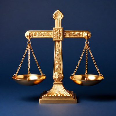 Golden Scales of Justice