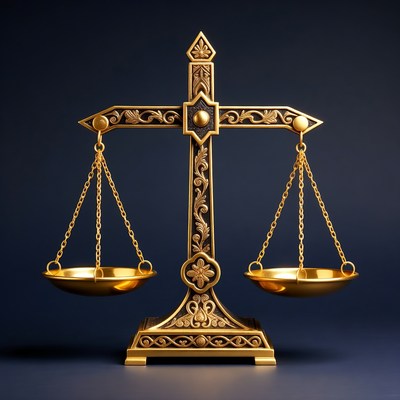 Golden Scales of Justice