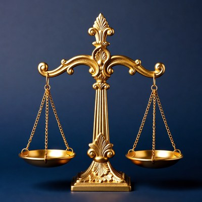 Golden Scales of Justice