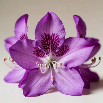 Purple flower bloom close-up