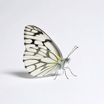 White butterfly with black spots