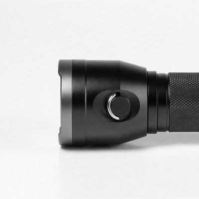 Black flashlight on white background