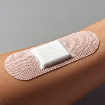 Bandage on arm