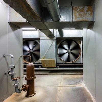 Industrial Ventilation Fans in Room