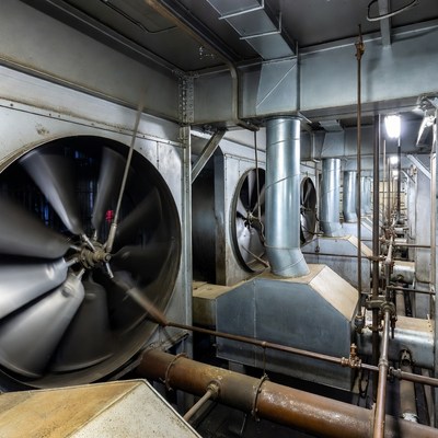 Industrial Ventilation Fans Operating