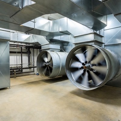 Industrial Ventilation Fans in Ductwork