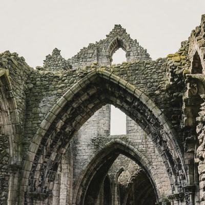 Gothic Stone Arch Ruins