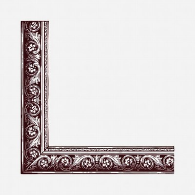 Ornate Wooden Picture Frame Border