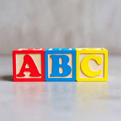 Colorful ABC Wooden Blocks