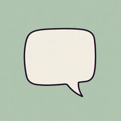 Blank speech bubble illustration