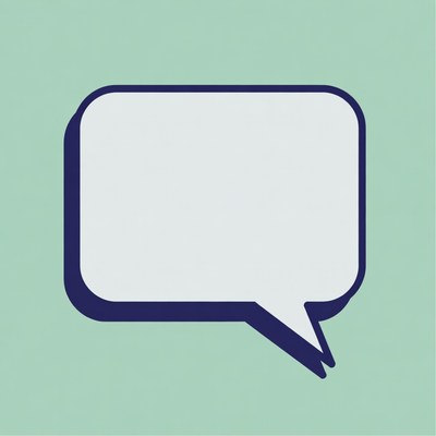 Blank Speech Bubble Illustration