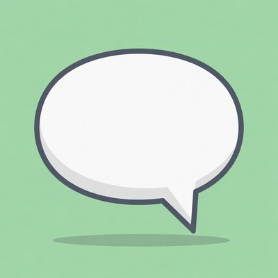 Empty White Speech Bubble